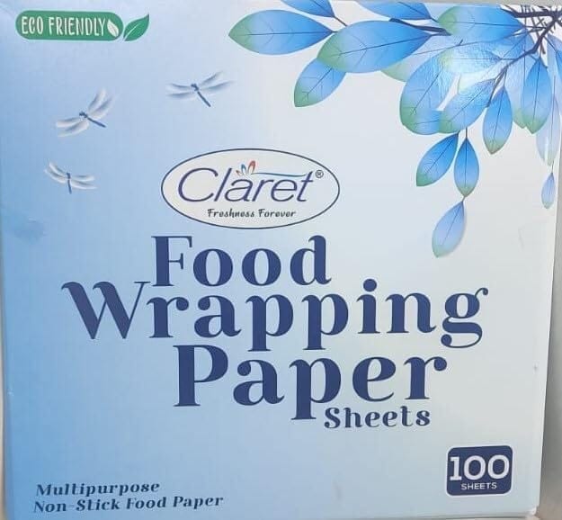 CL_CUT SHEET Food Wrapping Paper Sheets - 100 Sheets, Wrap Roti, Paratha, Sandwich, Burger & More, Keeps Food Safe & Fresh