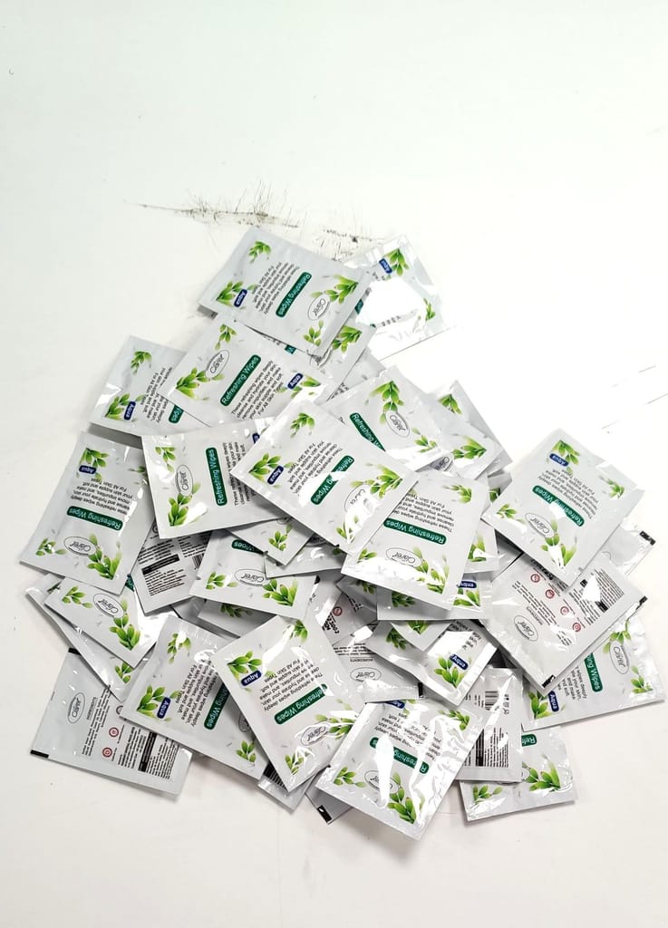 Claret Multipurpose Aqua Wet Wipes - 50 Pcs (Pack of 1) for Skin & Object Cleaning, Gentle, Hygienic and Travel-Friendly