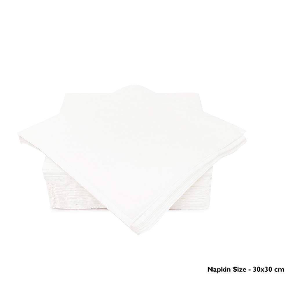 Claret Soft & Natural Paper Napkins 30 x 30 cm, 2-Ply - Highly Absorbent, Durable, 50 Pulls per Pack, Perfect for Parties & Dining, Pack of 3