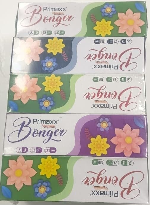 75 Pull 2-Ply Facial Tissue 5-in-1 PX BFT Pack of 5, Super Soft Multipurpose Tissue for Office, Car, Bedside, Personal Care