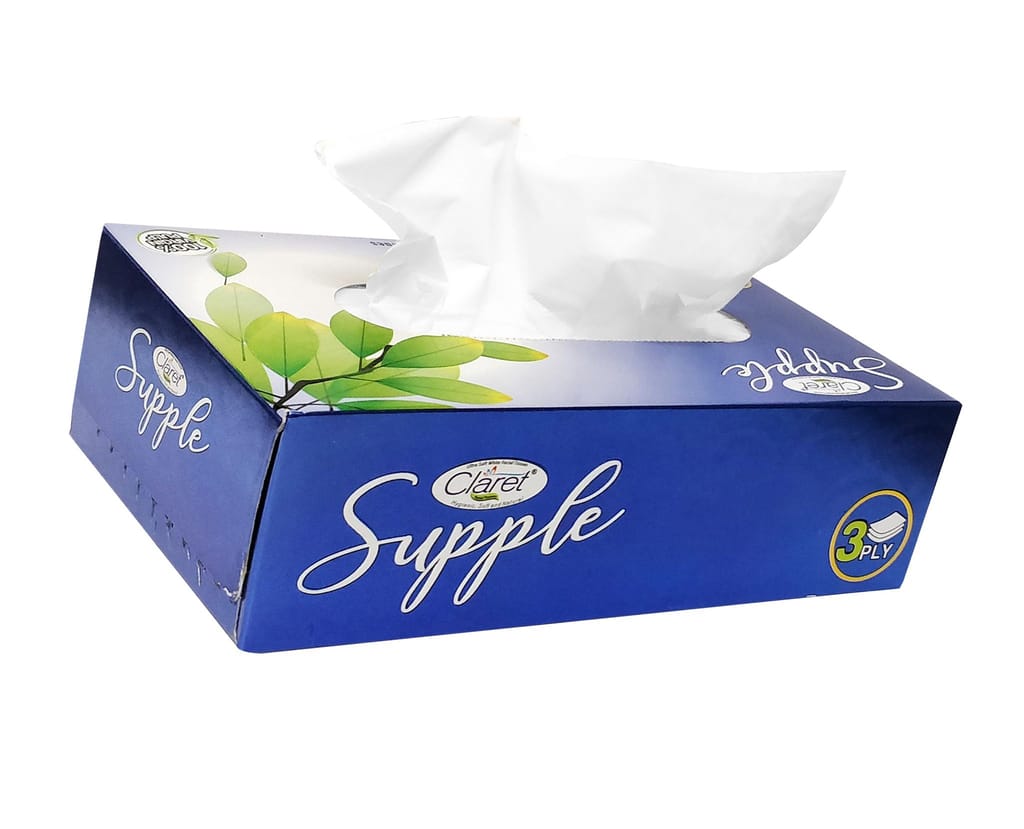 75 Pull 3-Ply Super Soft Facial Tissues - Pack of 4 | Multipurpose Dry Tissue for Home, Office and Car Use | Perfect for Personal Care and Family Use