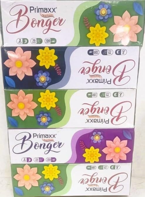 75 Pull 2-Ply Facial Tissue 5-in-1 PX BFT Pack of 5, Super Soft Multipurpose Tissue for Office, Car, Bedside, Personal Care