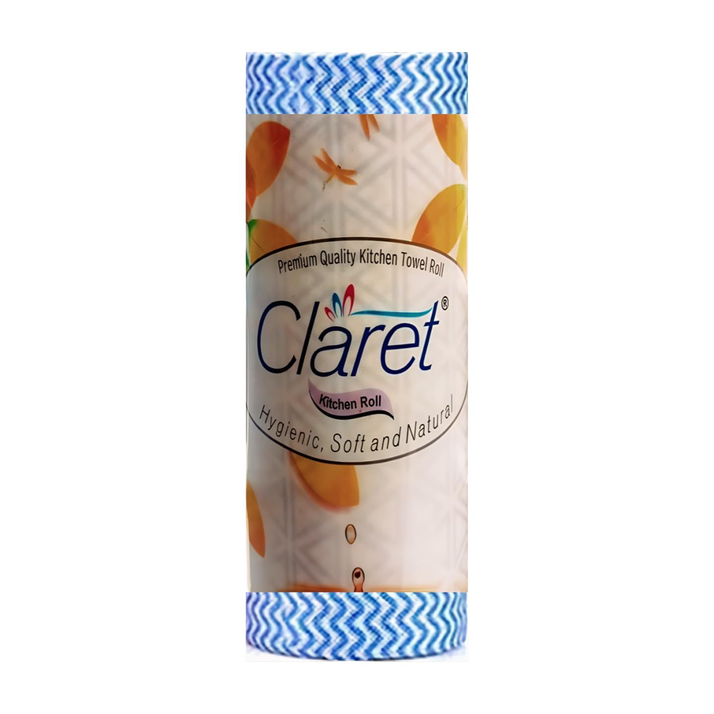 Claret Reusable Non-Woven Kitchen Towel 80 Pulls 1 Ply - Absorbent Cleaning Towel Roll for Spills & Wipes (Pack of 1)