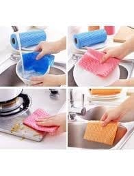 Claret Reusable Non-Woven Kitchen Towel 80 Pulls 1 Ply - Absorbent Cleaning Towel Roll for Spills & Wipes (Pack of 1)