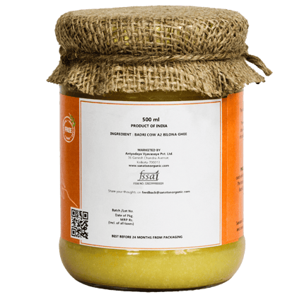 Sanatan Organic Badri A2 Bilona Cow Ghee - 500 ml Sanatan Organic Badri A2 Bilona Cow Ghee - 500 ml