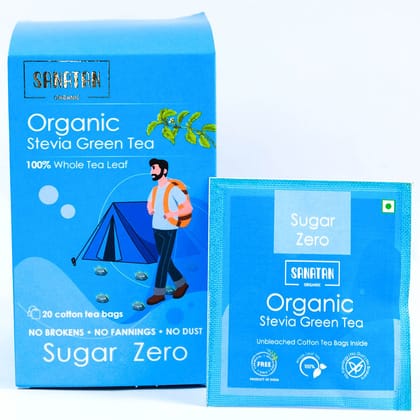 Sanatan organic Stevia Green Tea- 20 sachets Sanatan organic Stevia Green Tea- 20 sachets