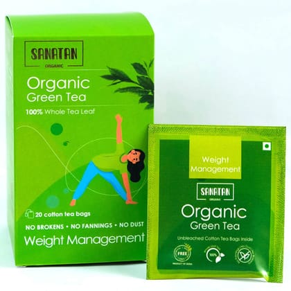 Sanatan Organic Weight Management Green Tea- 20 sachets Sanatan Organic Weight Management Green Tea- 20 sachets