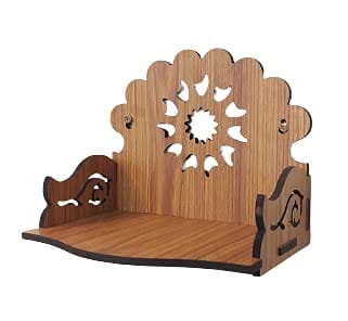 Shree Vinayak Art Wooden Beautiful Plywood Mandir Pooja Room Home Decor Office OR Home Temple Wall Hanging Product.