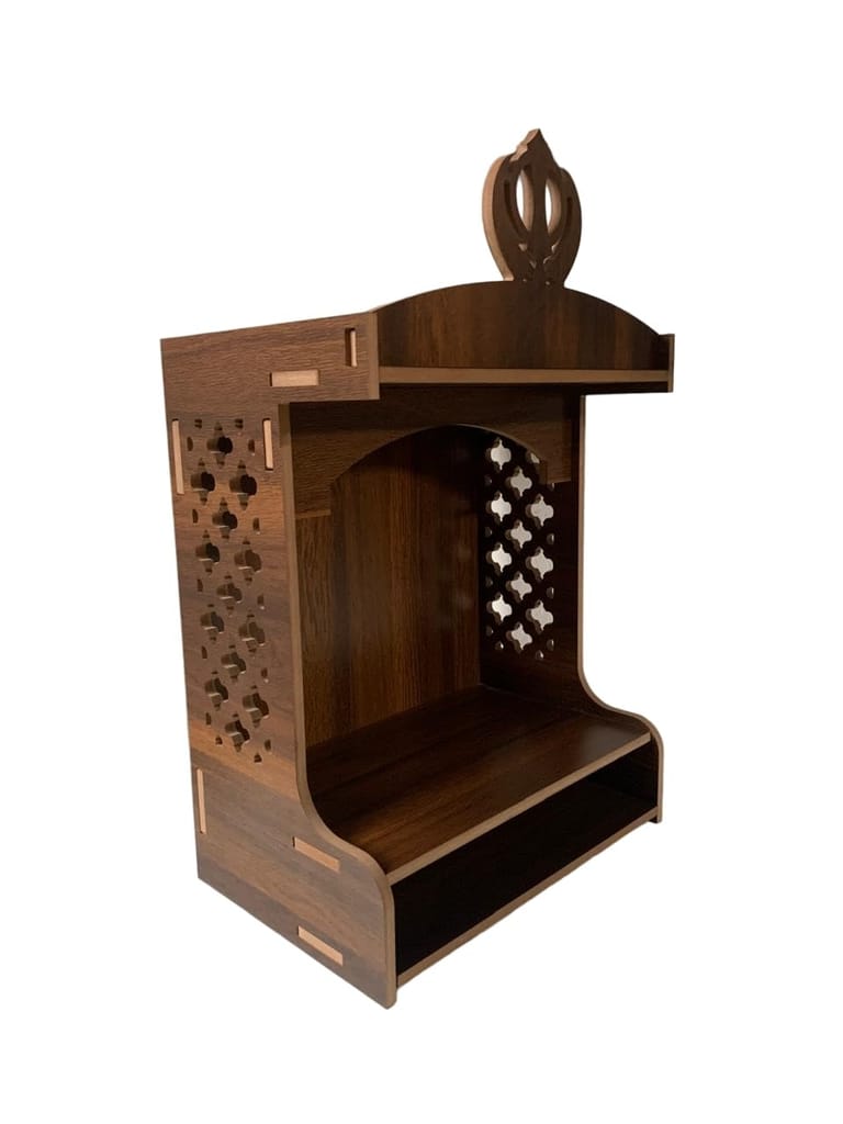 The wood good- Wooden Temple Mandir for Home, with Om Symbol Carving,Wall Hanging Temple,Hindu Religious Om Temple,Home Decor Temple