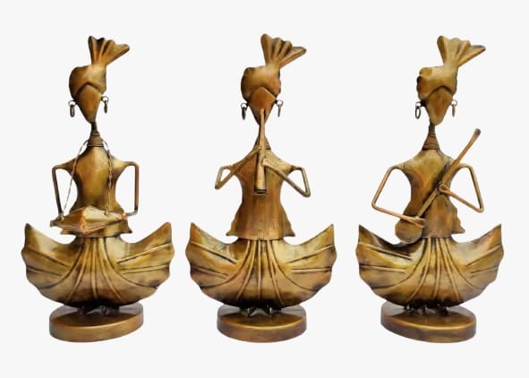 Kavita Art  Iron Sardar Musician Home Decorative