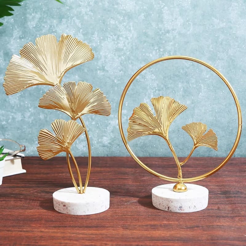 MOHD YASIN - Art Decor Resin Feather Leaf Figurine Sculpture Statue Ornament Figure Gifts