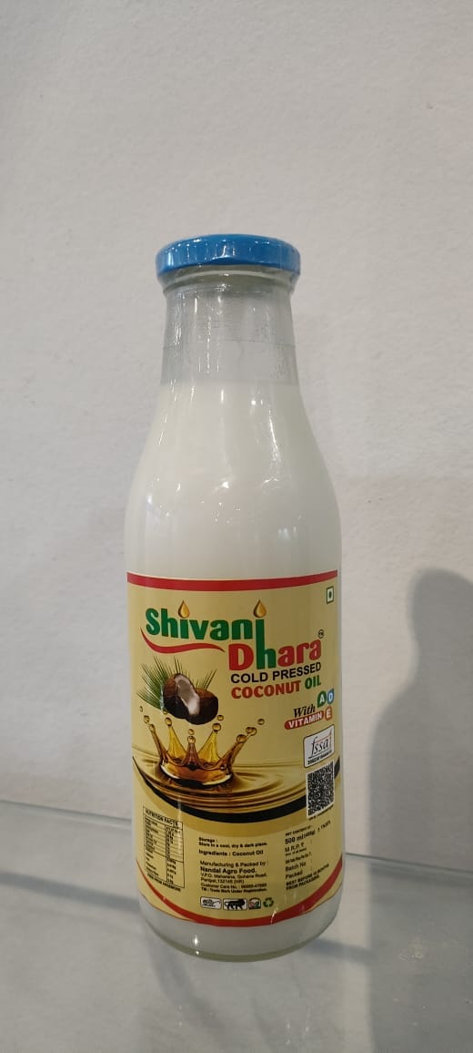  Shivanhara Cold Pressed Coconut Oil with Vitamin E, 500ml