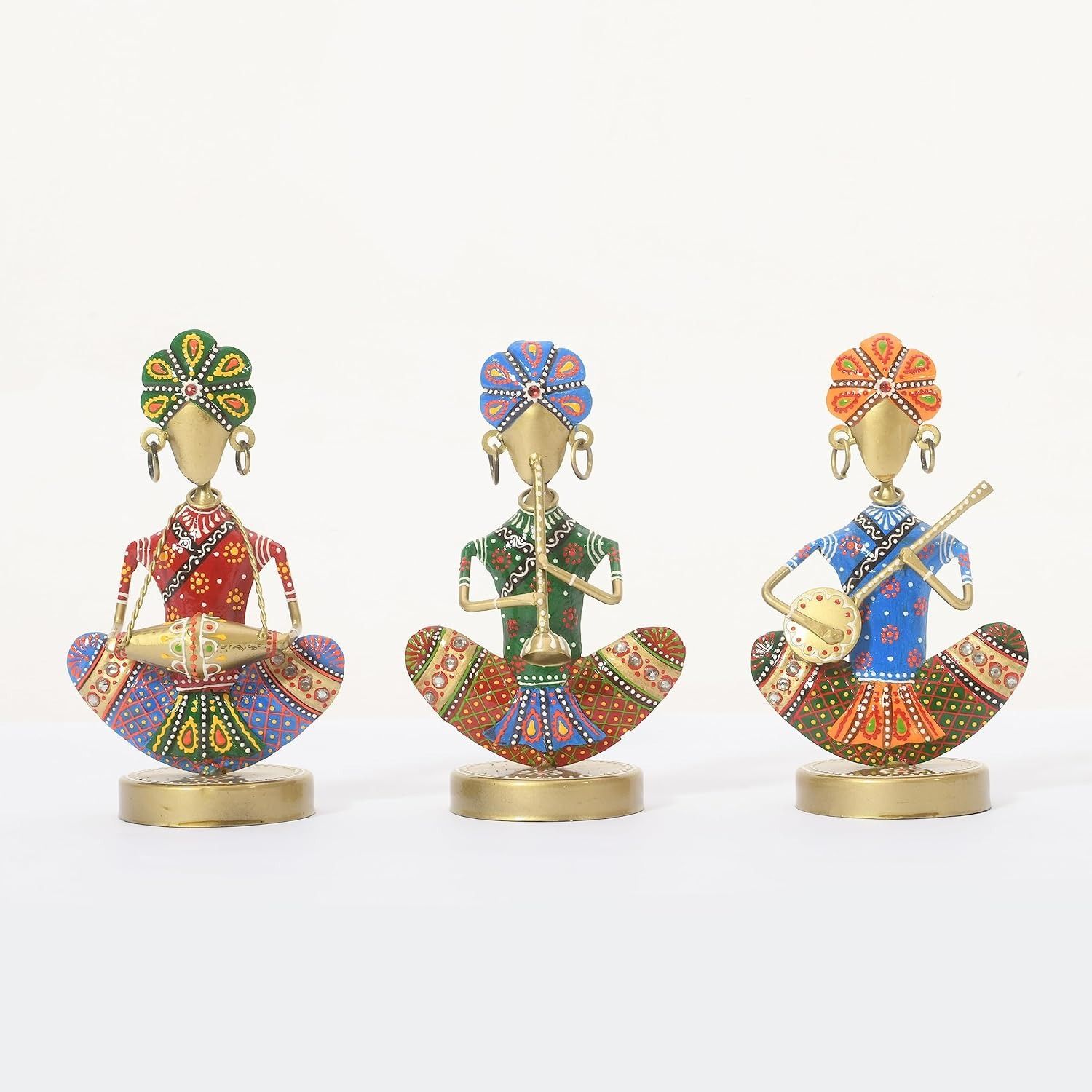 Shree Jagdamba Art Rajasthani Metal Handicraft Vintage Multicolor