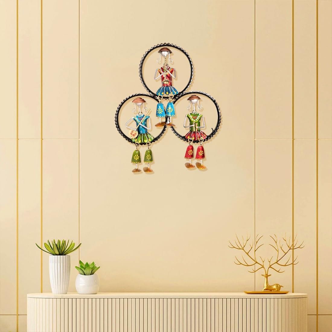 Shree Jagdamba Art Metal Wall Decoration Items for Living Room