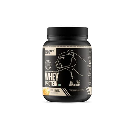 BeastLife Whey Protein Powder with Ultrasorb Tech, Kesar Pista Flavour Isorich blend 1848g, 24g protein, 5.5g BCAA, Premium Sports Nutrition | High Absorbtion Fuels Muscle| Speed Recovery for Men & Women