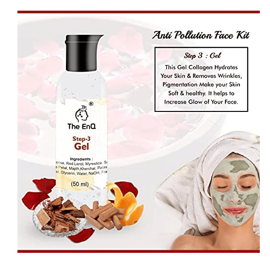 Anti Pollution Face Kit with Vitamin C Extracts (130 ml) For Brighter & Softer Skin I Both Men & Women I Glowing Skin Facial Kit I Anti Ageing I Skin Whitening I Paraben & SulfateFree- Pack of 2