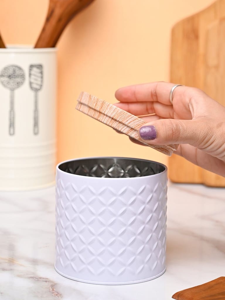 Market99 Jar Set of 4 (785 ml) - Multi Tin Glossy Finish