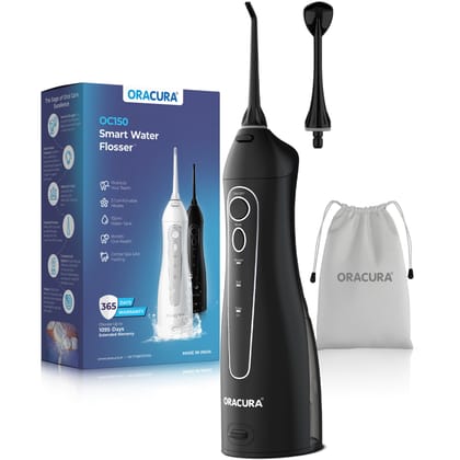 Oracura OC150 LITE Smart Water Flosser Black Oracura OC150 LITE Smart Water Flosser Black