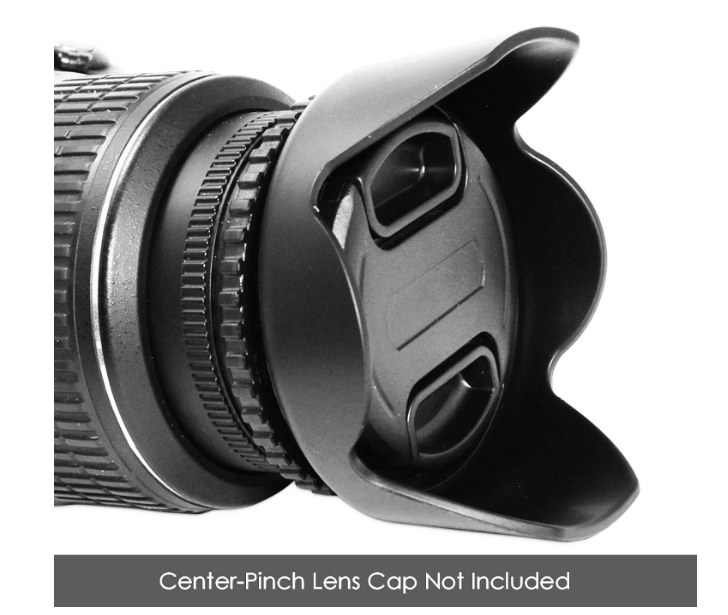 Hanumex® 49mm Flower Lens Hood Screw Mount for Canon Nikon Sony Olympus Pentax & All Other Digital SLR Cameras SLT-A33 A35 A55 A58 A65 A77 A99 A3000 A5000 a5100 A6000 DSLR330 L