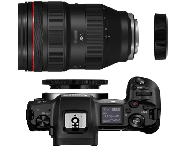 Hanumex® RF Mount Rear Body Cap - Ultimate Black Cap Set for Canon EOS R Series: Lens Rear Cap, Camera Body Cap, and Lens Cover