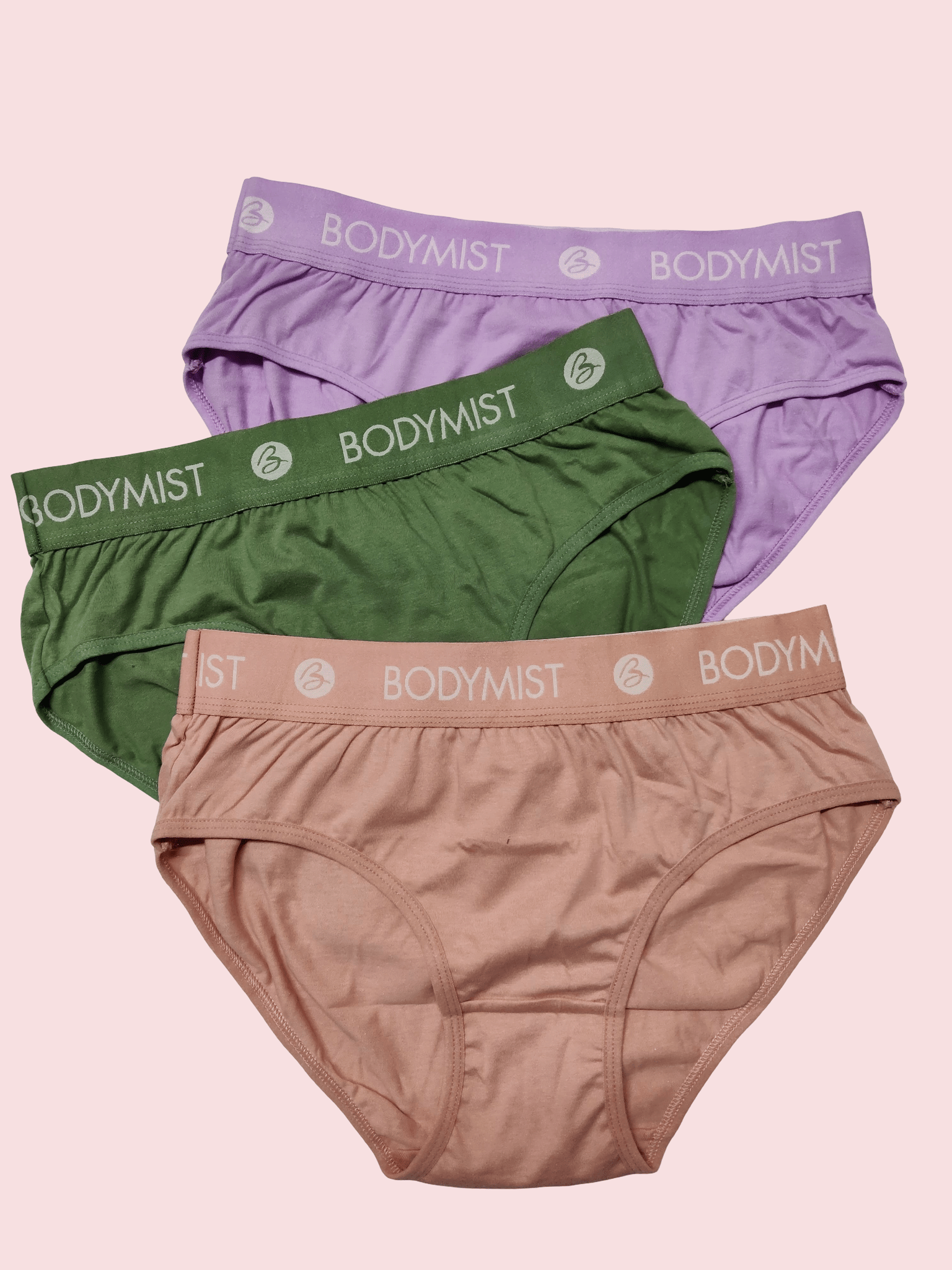 Bodymist Women's Cotton Hipster Panty (Pack of 3)