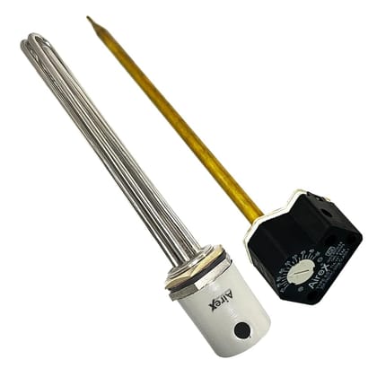 Airex Stainless Steel Material Immersion Heater 1.5 inch B.S.P Triple Pipe Heating Element With Temprature Controller Senser Thermostat