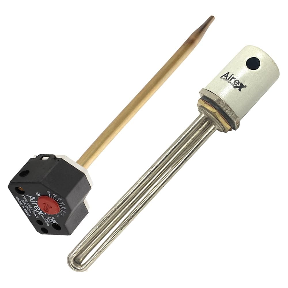 Airex Stainless Steel Material Immersion Heater 1.5 inch B.S.P Double Pipe Heating Element With Temprature Controller Senser Thermostat
