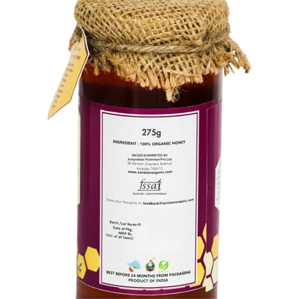 Sanatan Organic Monoflora Jamun Honey- 275 gms Sanatan Organic Monoflora Jamun Honey- 275 gms
