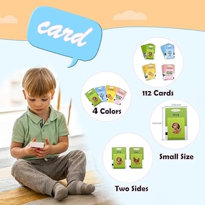 Toys Educational Learning Talking Flash Cards for 2 Year Old Kids Boys Girls Baby Montessori Toys
