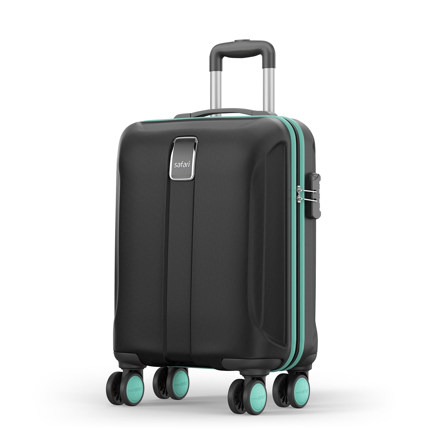 Neo 8 Wheels 55 Cm Small Cabin Trolley Bag Hard Case Polycarbonate 360 Degree