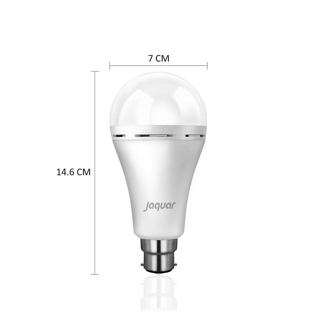 Jaquar Lighting LED Kriza 9-Watt Emergency Bulb, 6500K (700 Lumen, Cool White), JQM-WHT-LKRZ009B22CW