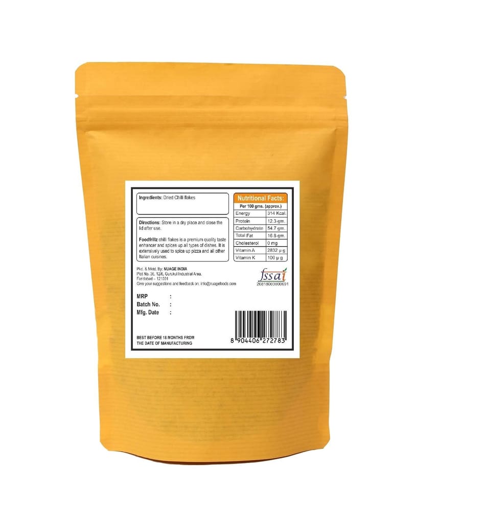 foodfrillz Oregano Herb (100 g) & Red Chilli Flakes (200 g) Combo Pack of 2