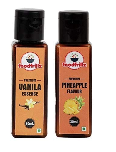 foodfrillz Vanilla and Pineapple Food Flavor Essence Combo Pack