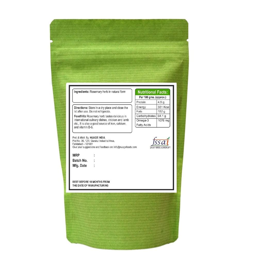 foodfriilz Rosemary leaves (dried) Pure Herb, 35 g