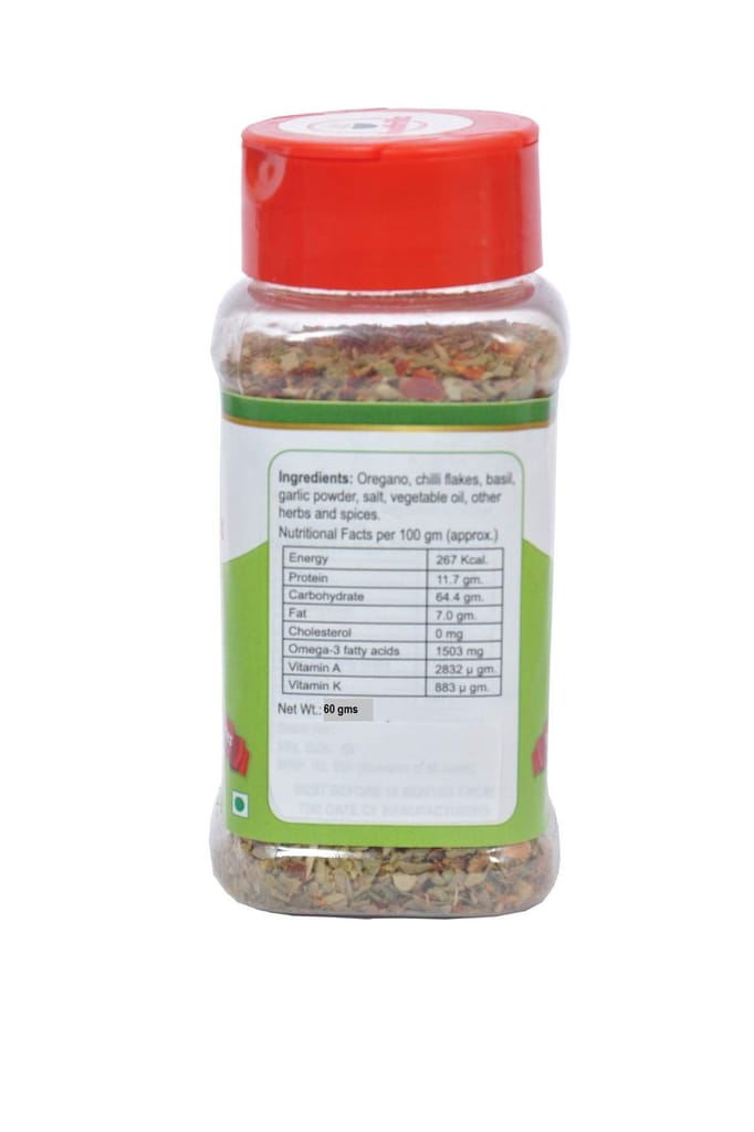 foodfrillz Pizza Seasoning (60g)+ Oregano Herb (40g) + Cinnamon Powder (60g) Pack of 3