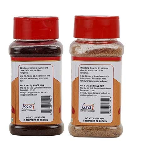 foodfrillz Cinnamon Powder, Nutmeg Powder,Clove Powder & Cardamom Powder,(Dalchini,Jaiphal,Laung,Chhoti Hari Elaichi) Pack of 4