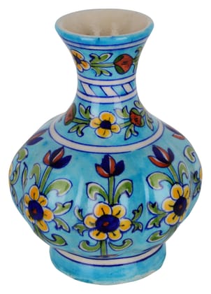 Cottage Ceramic Flower Vase (17 cm x 8 cm x 8 cm)