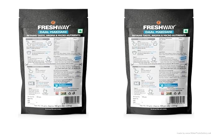 Freshway Daal Makhani Combo Pack of 2 | Rich and Creamy Indian Lentil Curry Mix | Authentic Restaurant-Style Flavor | Ready to Eat spice Blend for Hearty Meals