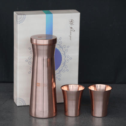 Hammered Copper Glass