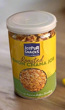 Joypur Snacks Roasted Lemon Chana Jor | Tangy, Zesty, & Crunchy | High Protein | Guilt-Free Snack | 90g