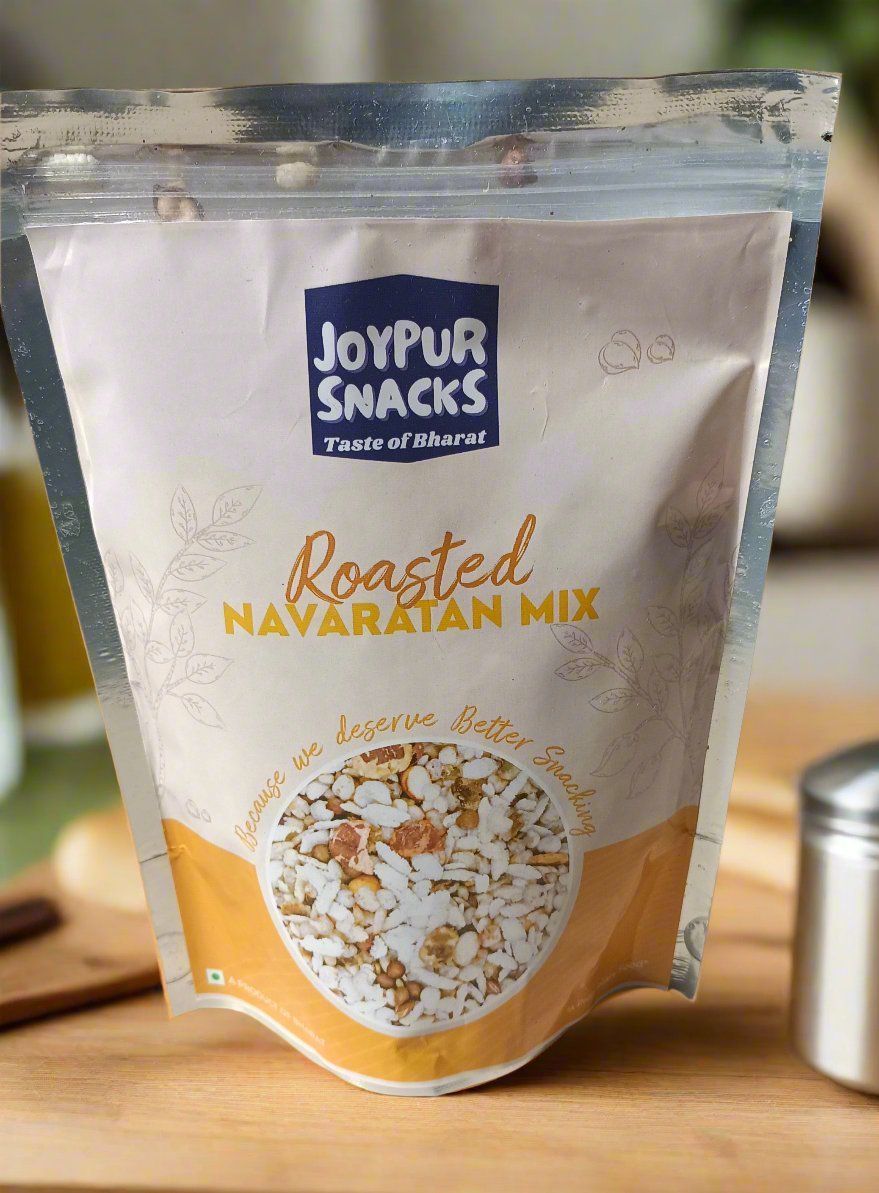 Joypur Snacks Roasted Navratan Mix | Healthy, Crunchy, & Flavorful | High Protein | No Frying | 150g