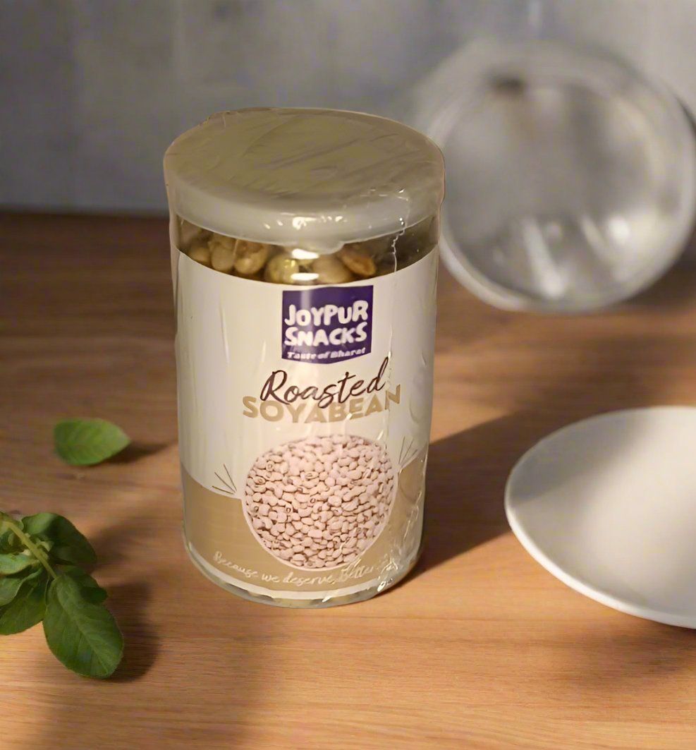 Joypur Snacks Roasted Soyabean | Protein-Packed, Crunchy & Healthy | High Fiber | Guilt-Free Snack | 80g