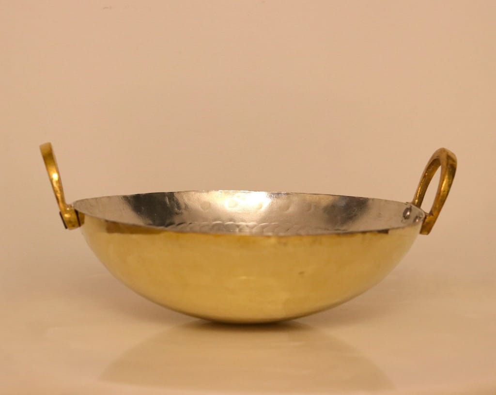 Sophisticated Home - - and - - Decor Brass Kadahi With Kalai 2025 at ShopCircuit | ONDC