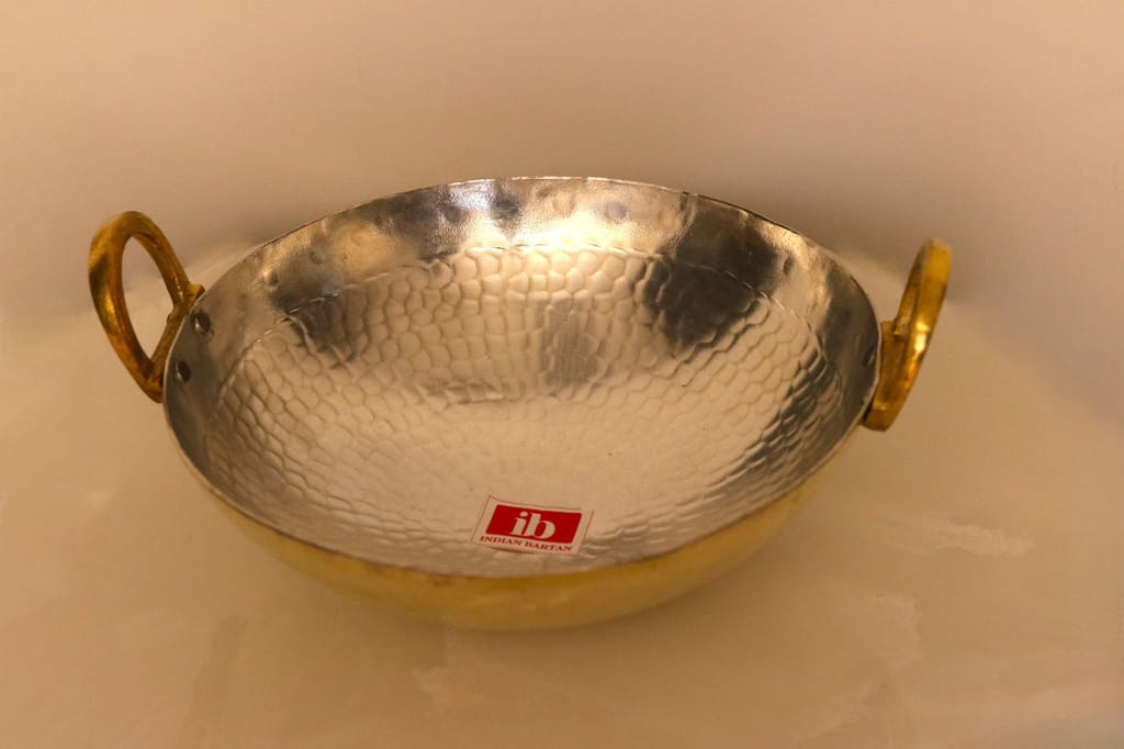 Sophisticated Home - - and - - Decor Brass Kadahi With Kalai 2025 at ShopCircuit | ONDC