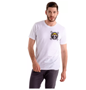 Ikkay Fashion  Men Printed Round Neck Reversible Poly Cotton White T-Shirt