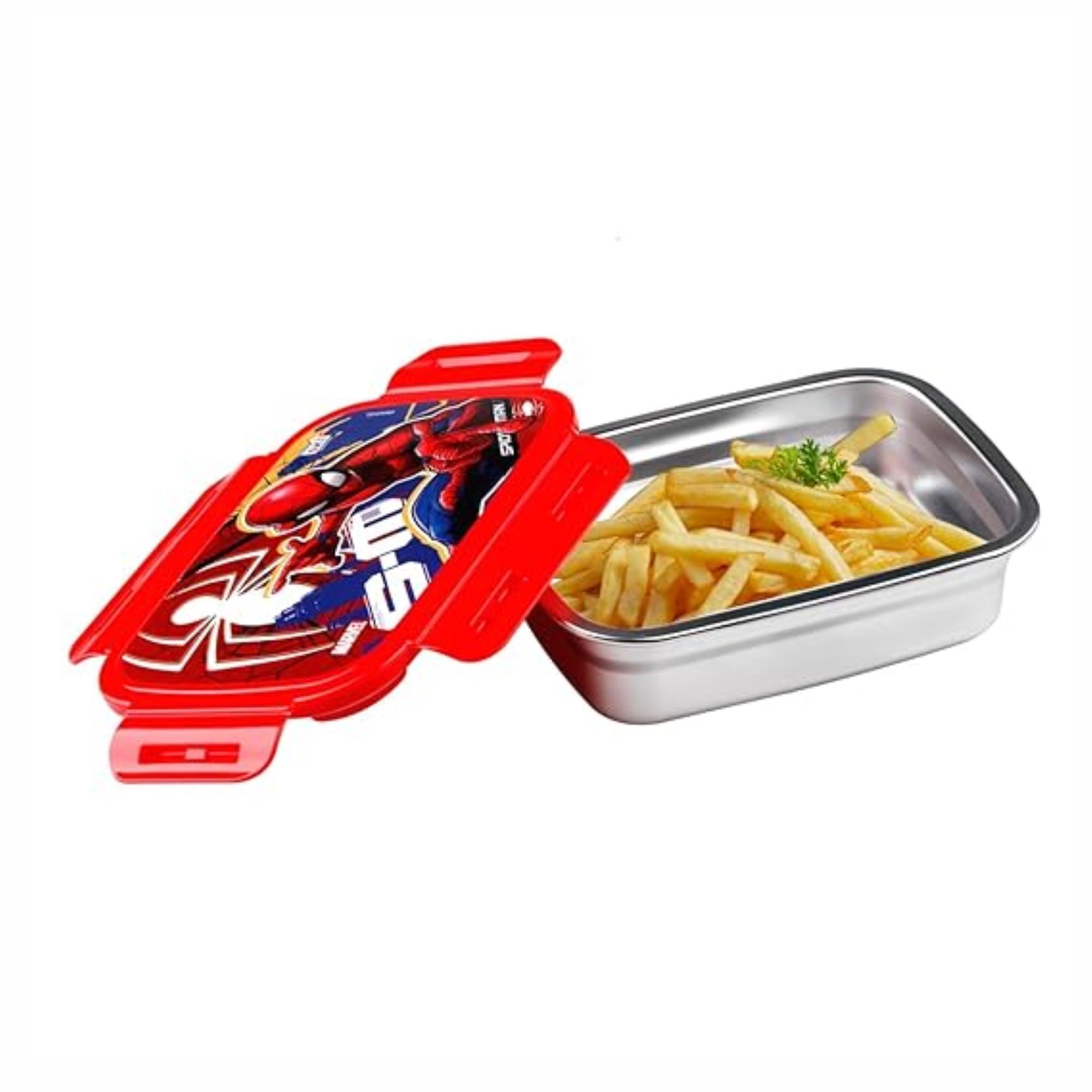 UNMEE Stainless Steel Cartoon Printed Zenith Lunch Box for Kids | Boys | Girls | School | Gifting | Birthday | Party, 600ml