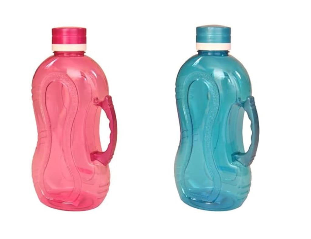 UNMEE Optima Plastic Water Bottle 1.5 Liter, Set of 2pcs Multicolour For Water | Juice | Cocktail | Milkshake | Smoothie, Ideal For  Home | School | College | Office | Gym | Travel | Special Occasions