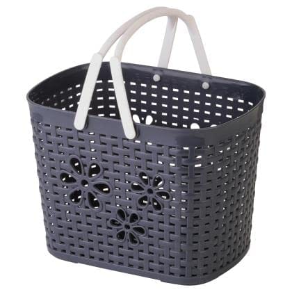 UNMEE Plastic Storage Basket with Handles, For Bathroom, Kitche, Home, Vegetables, Fruits, Toys, Multipurpose Set of 1