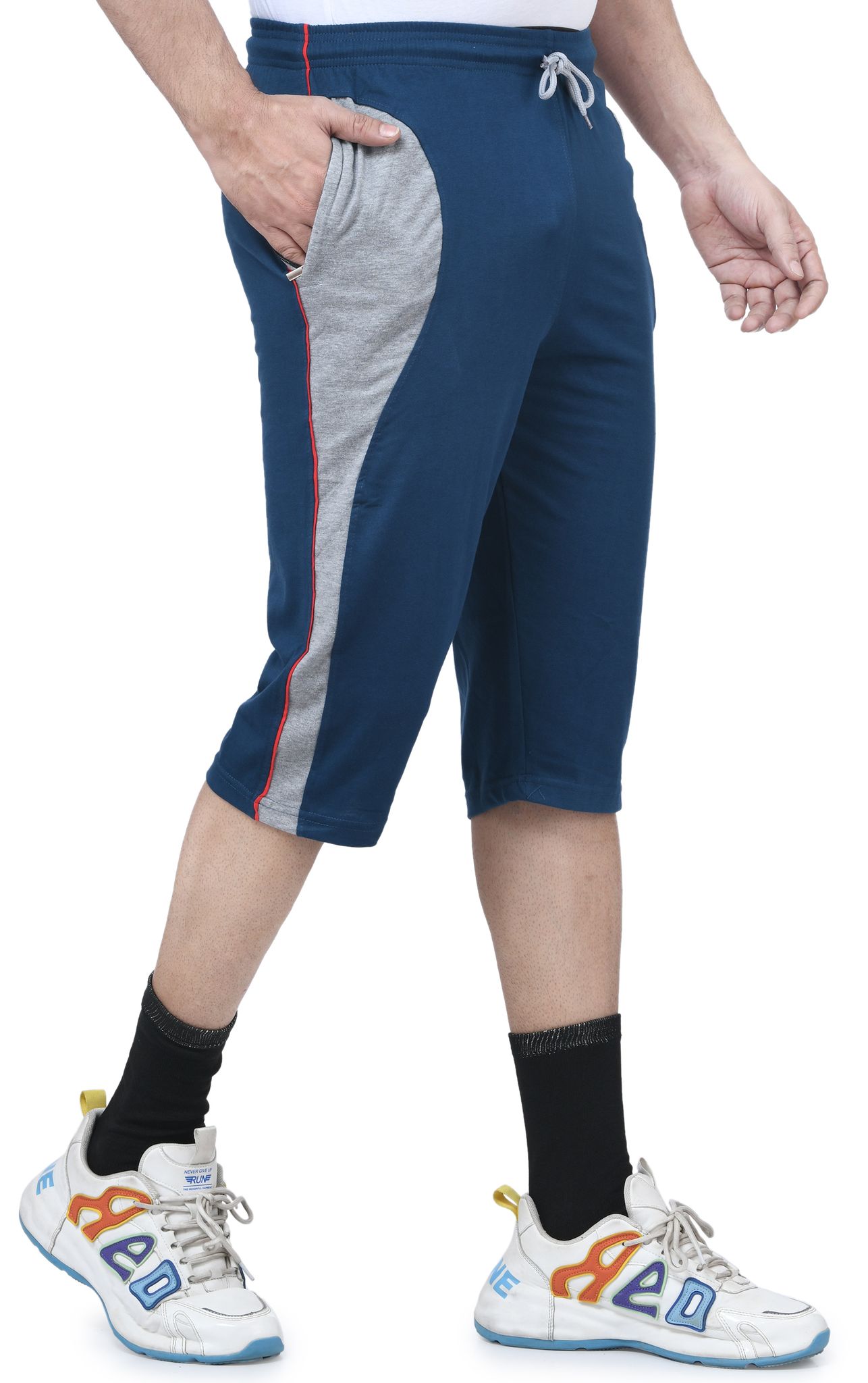 Exclusive Men IBulls, Hosiery Cotton Regular Fit Three Quarters/Three Fourths/Three by Fourth /3