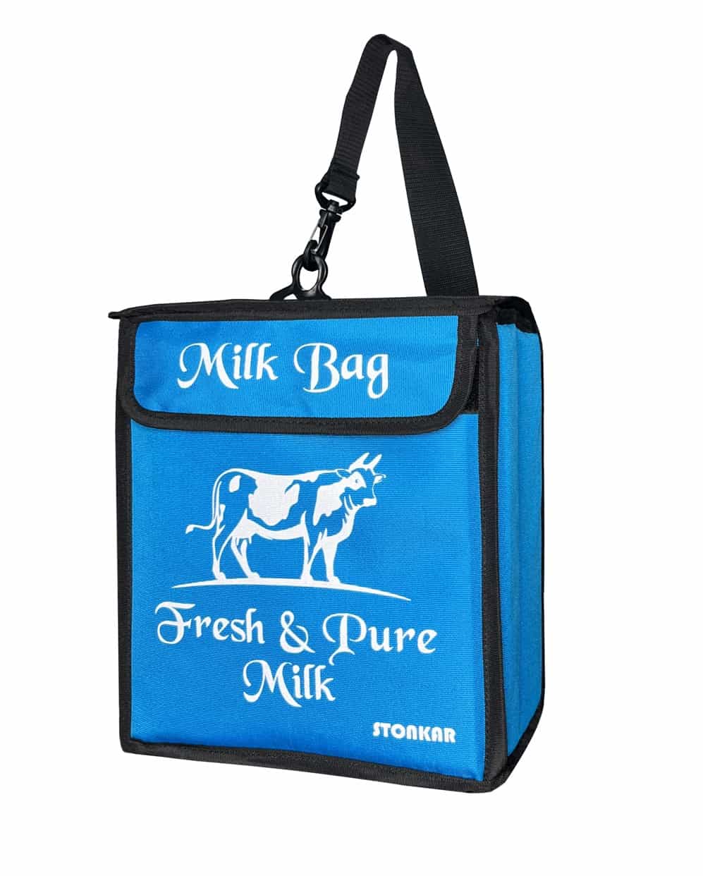 Milk Bag for Door | Cold Storage for Milk, Groceries and Perishables | 10" Inch Blue